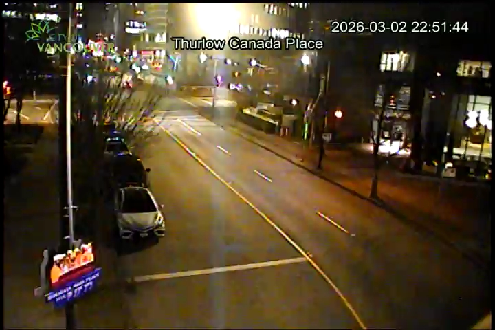 Thurlow St and Canada Place - South