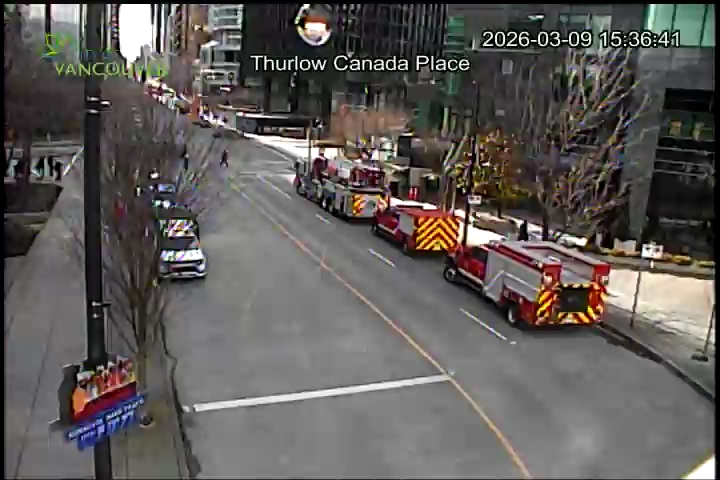 Thurlow St and Canada Place - South